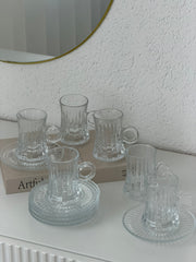 Elsa Stripe Tee Set für 6 Personen 12 Teilig 125 ml