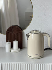 Mulex Tee-Express 2in1 Teekocher in Edelstahl Beige