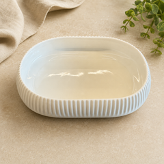 Bianco Linea Servierplatte Oval 17,5x4cm