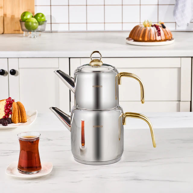 Karaca New Mira Teekannen Set Gold