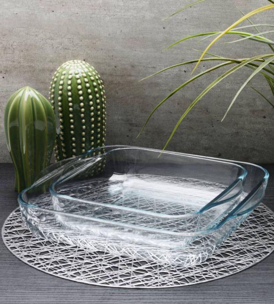 Pasabahce Borcam 2er Auflaufform Quadratisch