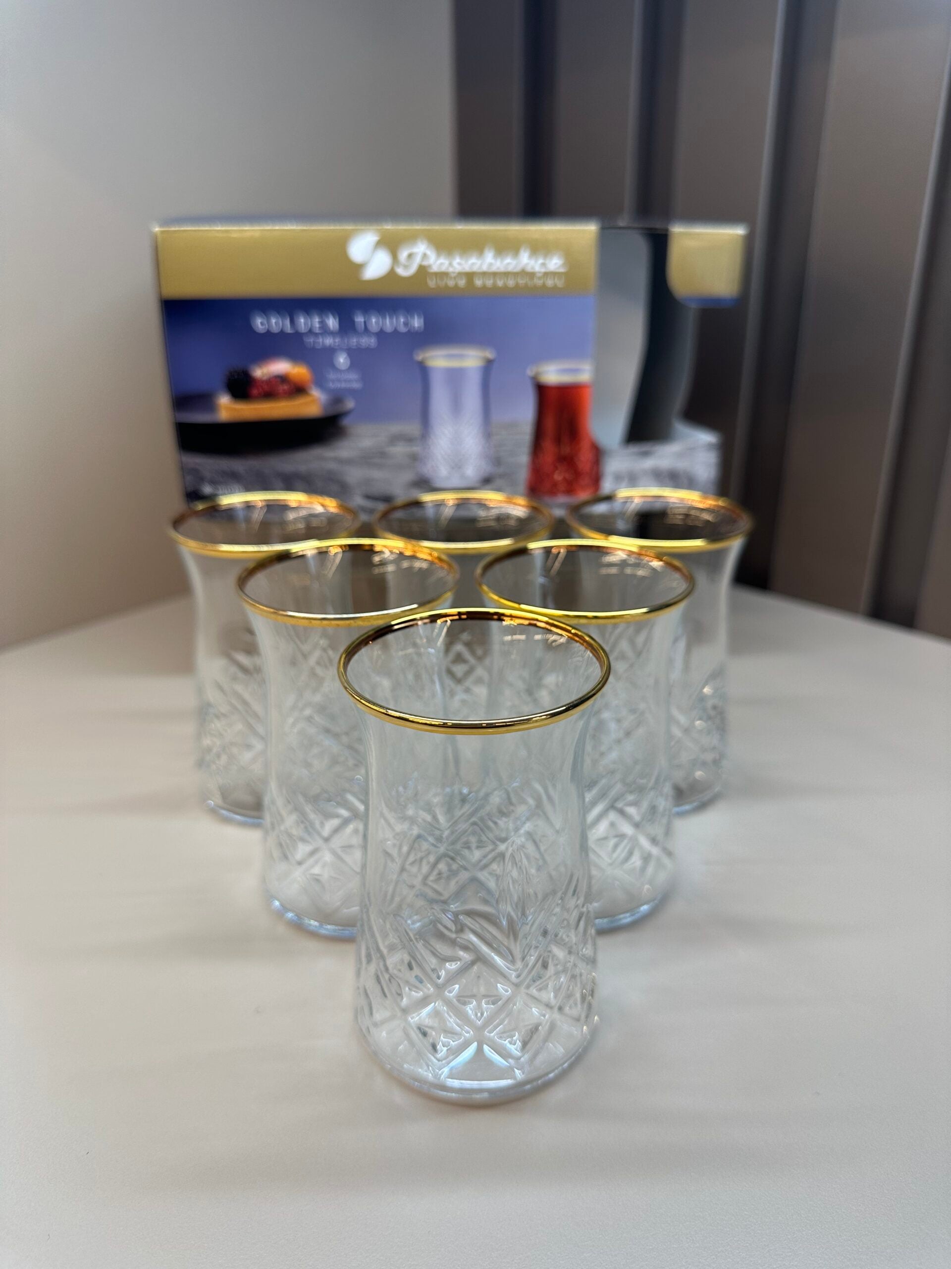 Paşabahçe - Timeless Golden Touch 6er Teeglas 160 ml