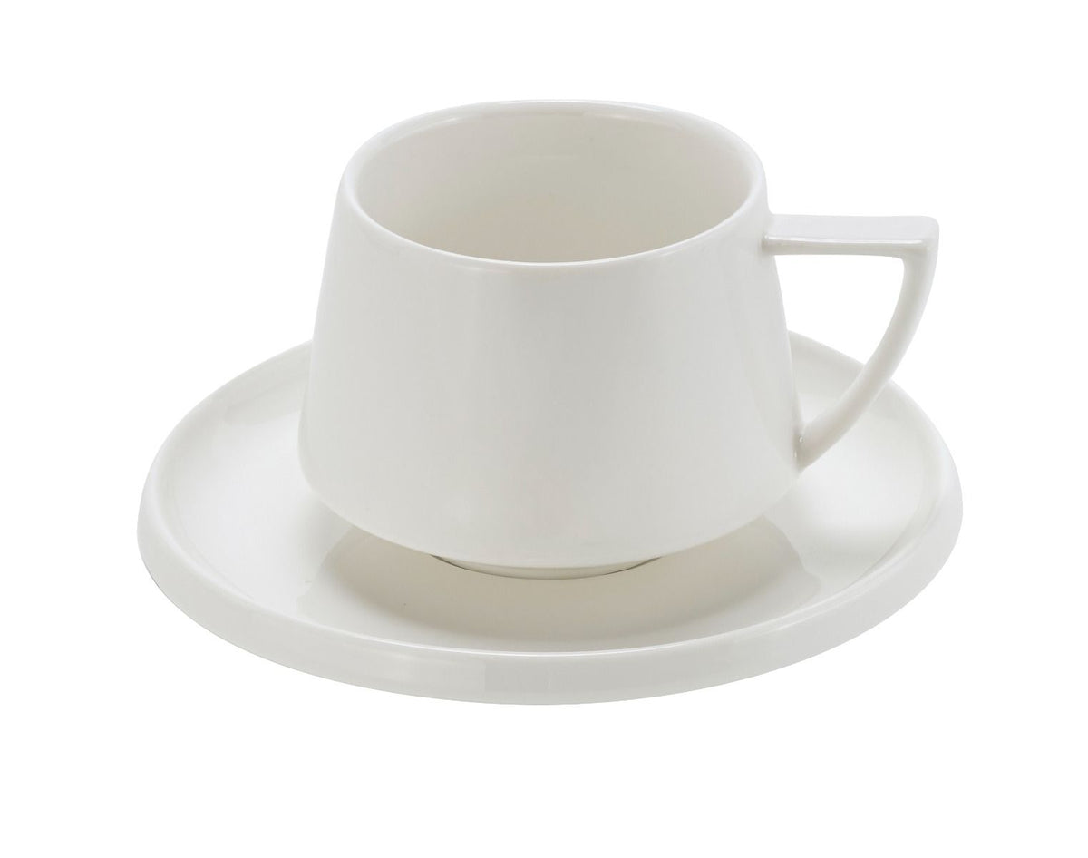 Bellon Kaffeetassen Set Weiß 12-Teilig