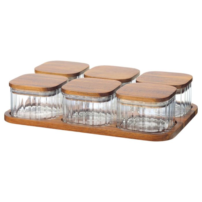 Bricard Akazien Riffel Schalenset 7-Teilig