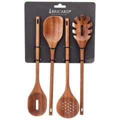 Bricard Akazien Küchenutensilien-Set 4-Teilig