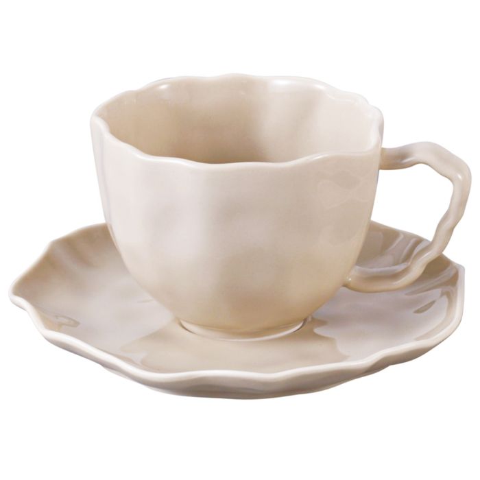 Angles Mokkatassen Set Beige 12-Teilig