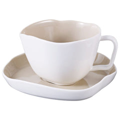 Bonnes Mokkatassen Set Weiß-Beige 12-Teilig