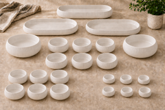 Bianco Linea Bowl & Servier Bundle Weiß 23-Teilig
