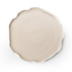 Nice Weiß Beige Geschirrset 25 teilig für 6 Personen