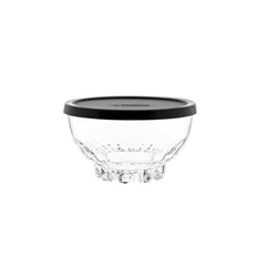 Mousse Glasschalen 4-er Set mit Kunststoffdeckel 270ml