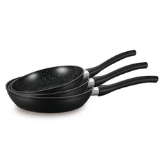 Ferveo Nova Bratpfannen Set Schwarz 3-Teilig