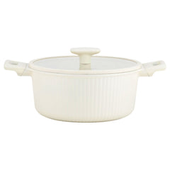 Luna Topf & Pfannenset 8-Teilig Creme