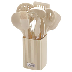 Tayla Küchenutensilien Set Beige 11-Tlg.
