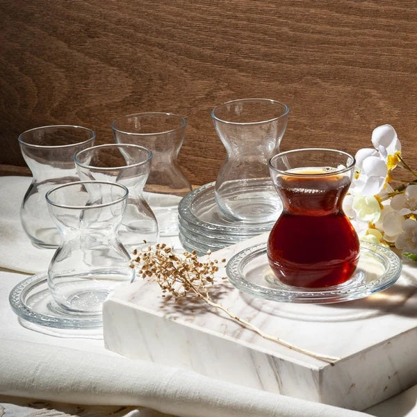 Pasabahce - Etnik 12 Teilig Teeglas Set 140 ml