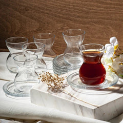 Pasabahce - Etnik 12 Teilig Teeglas Set 140 ml