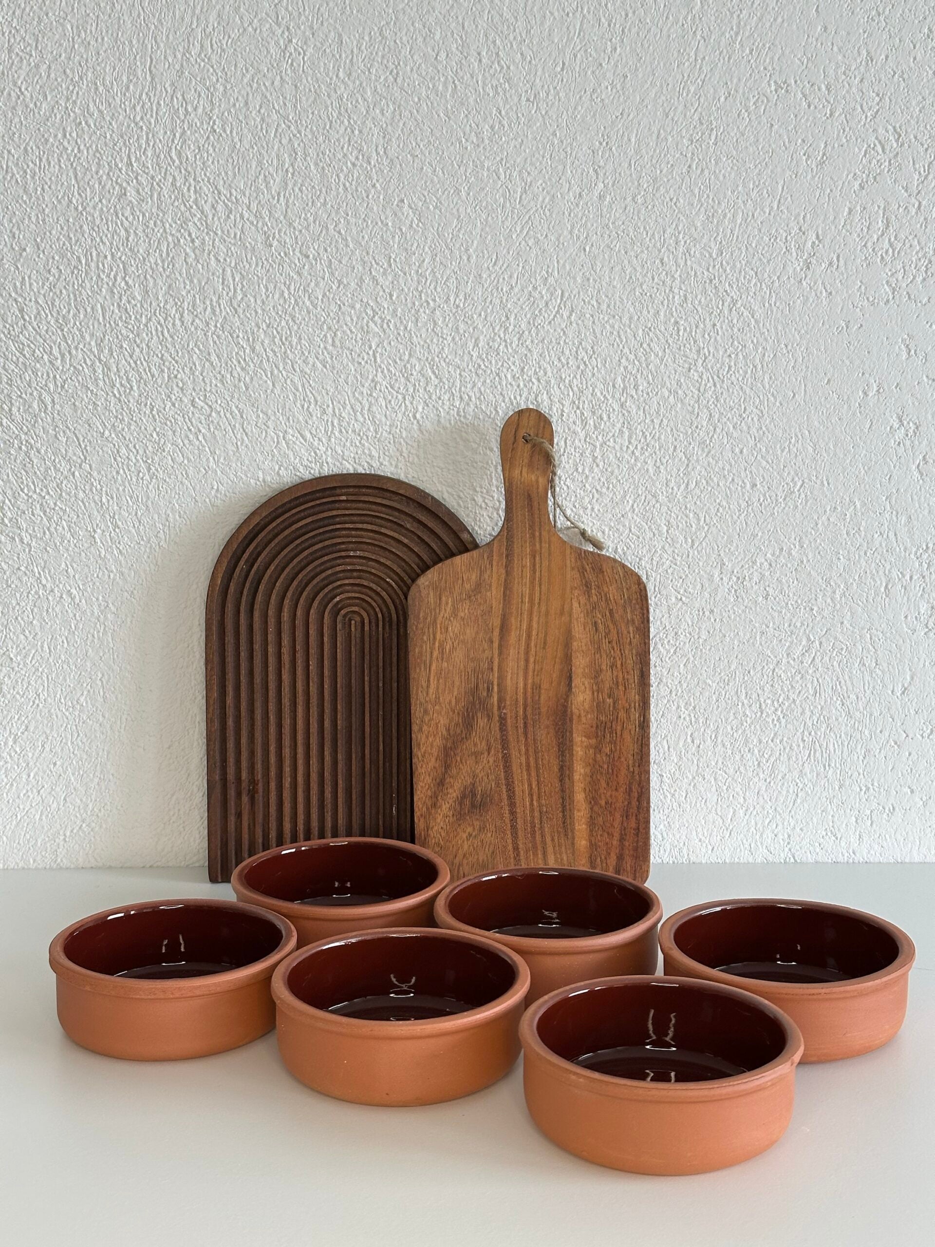 Auflaufform Güvec aus Ton 6 er Set