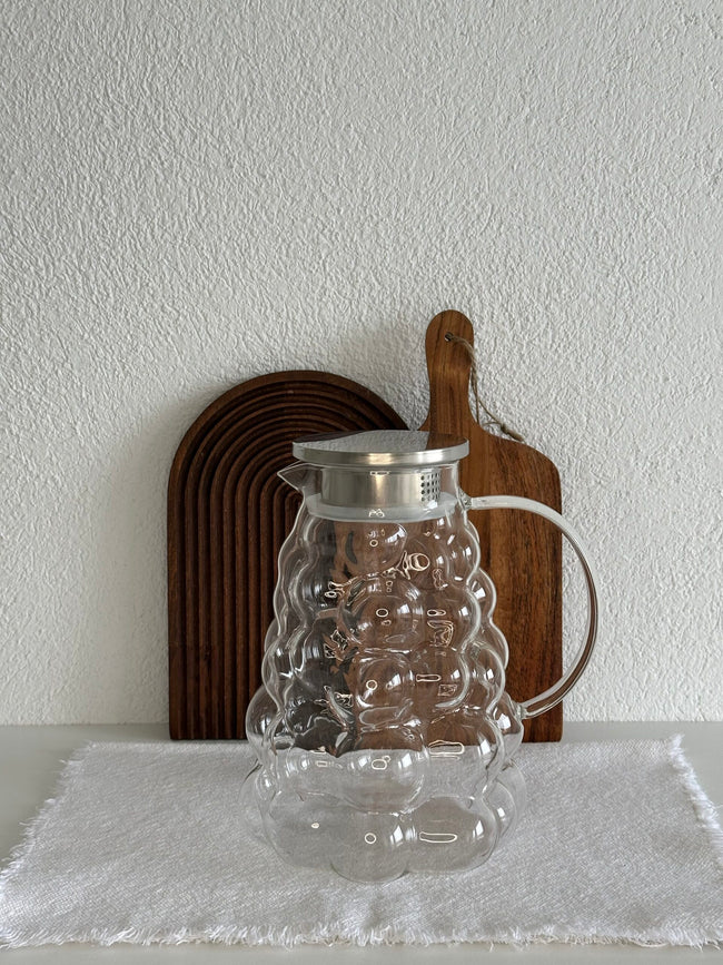 Kira Glaskaraffe mit Deckel 1,8L
