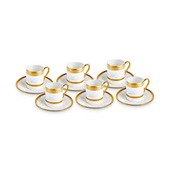 Karaca Royal Charlotte Kaffeetassenset für 6 Personen