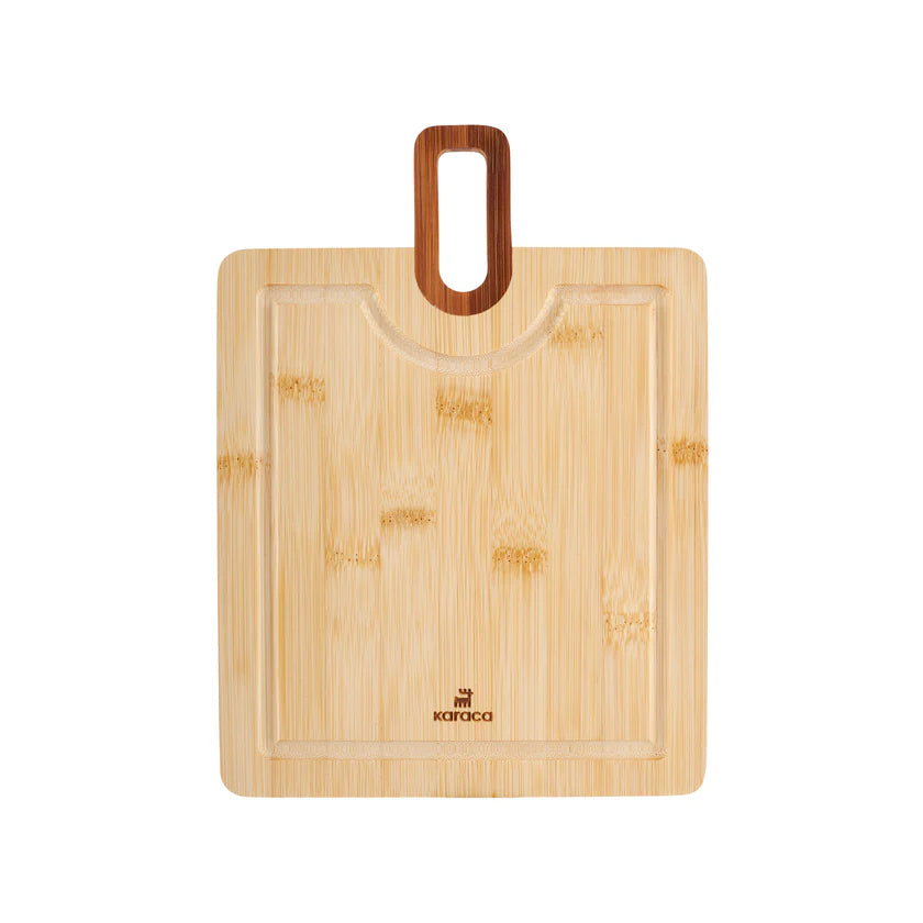 Karaca Squarecut 2-teiliges Bambus Schneidebrett