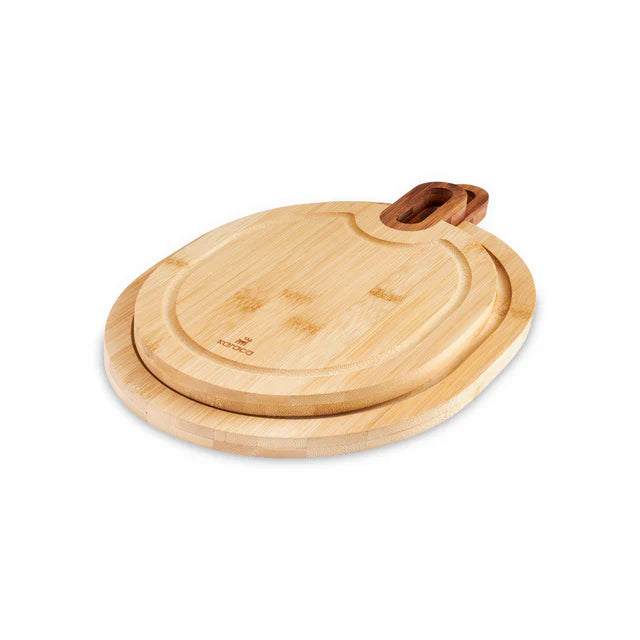 Karaca Ovelcut 2-teiliges Bambus-Schneidebrett-Set