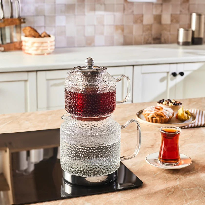 Karaca Glissia Glas Teekanne