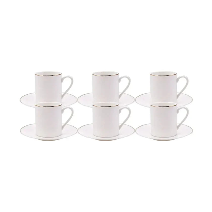 Karaca Elda 12 teiliges Kaffeetassen Set für 6 Personen