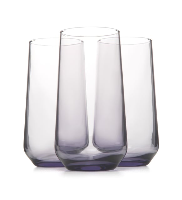 Allegra Lila 3-er Trinkglas Set 470ml