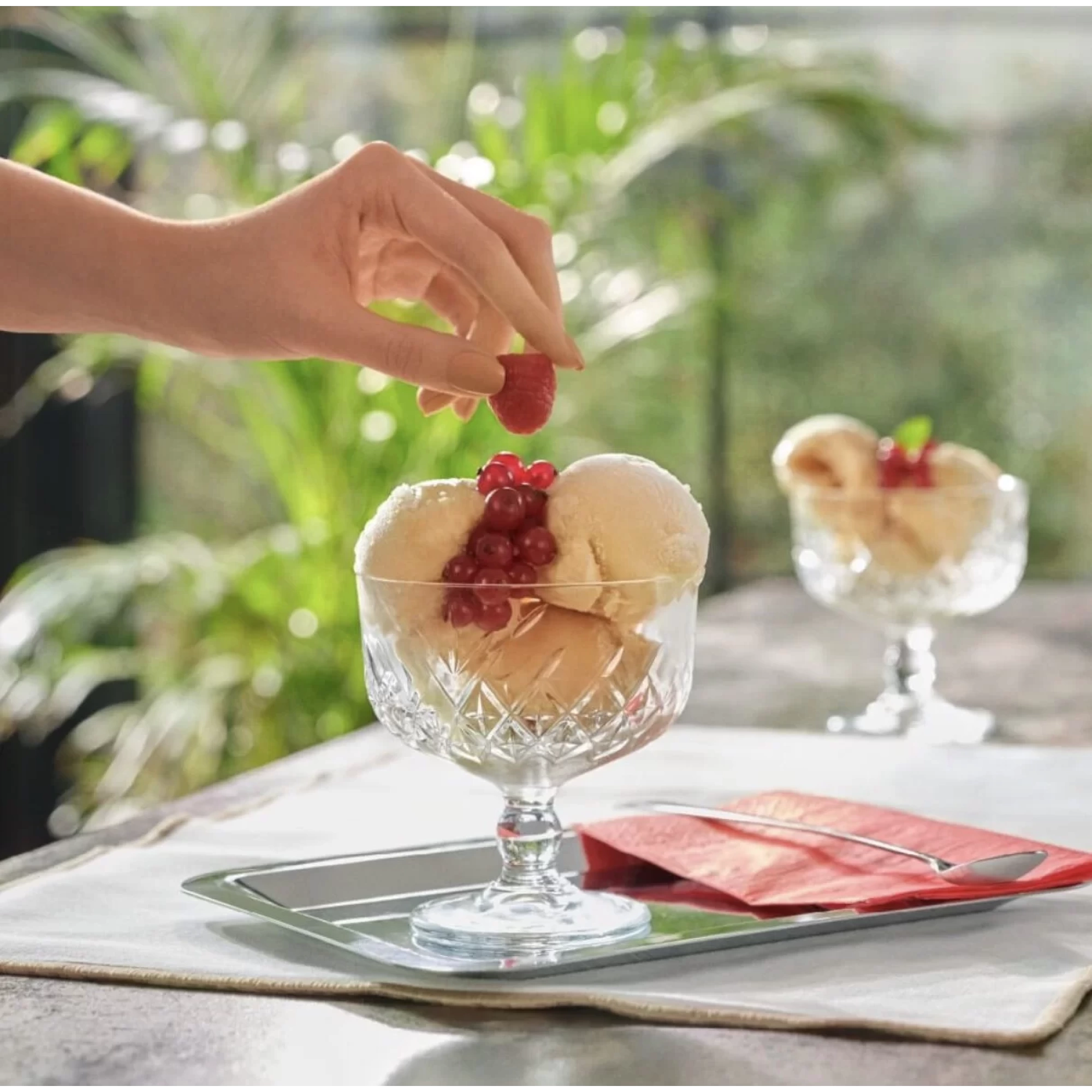 Pasabahce - Timeless 2er Dessertglas mit Fuß 250 ml