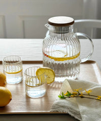 Relief Glaskaraffe 1800 ml