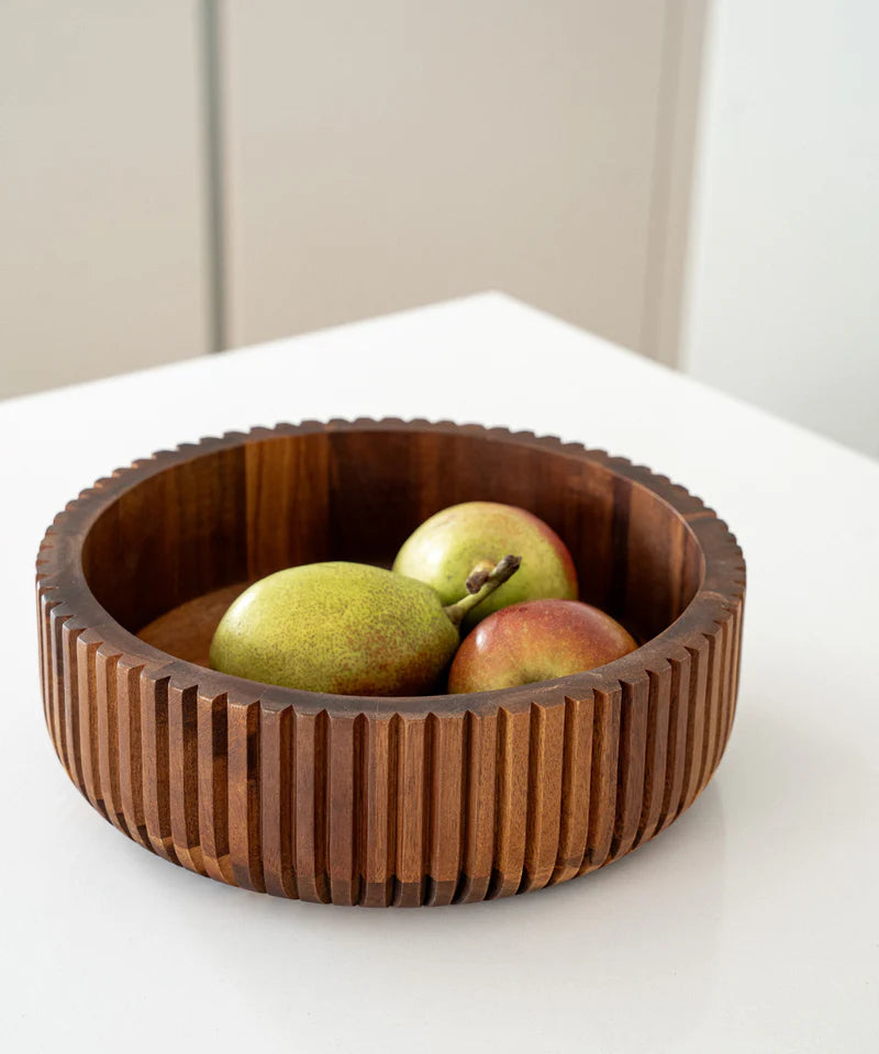 Akazie Stripe M Bowl – Ø26 cm