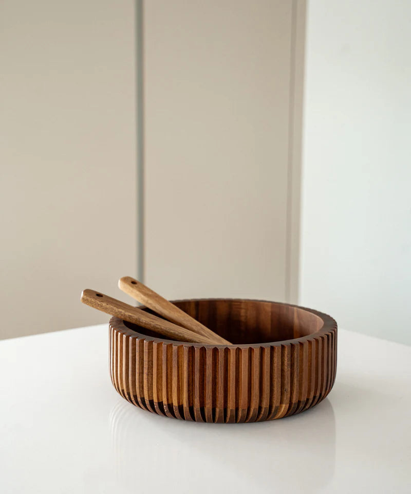 Akazie Stripe M Bowl – Ø26 cm