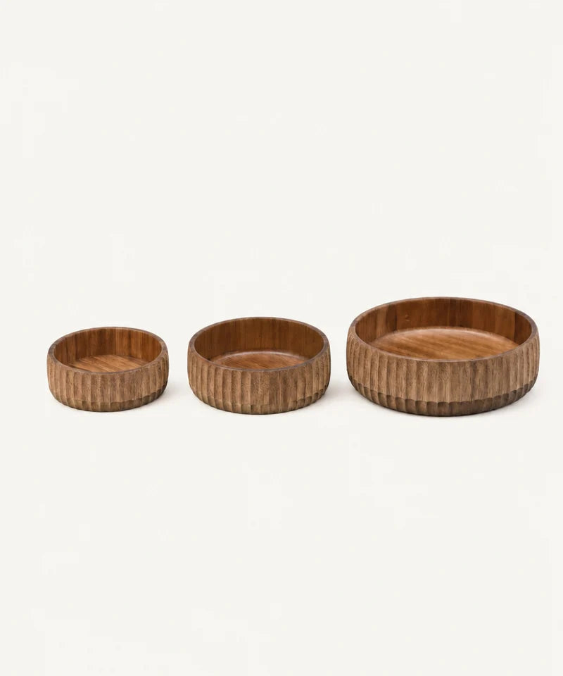 Akazie Stripe M Bowl – Ø19 cm
