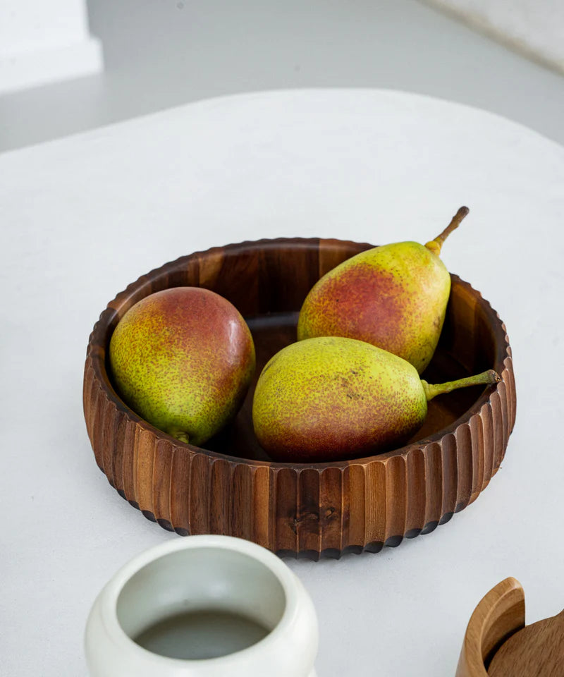 Akazie Stripe L Bowl – Ø22 cm
