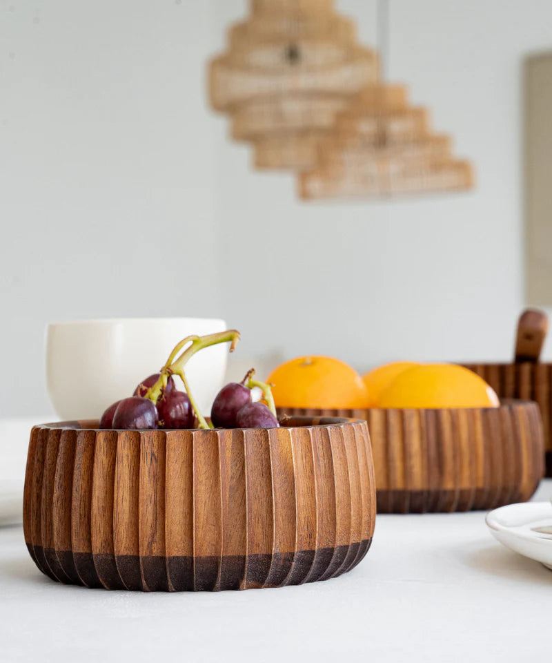Akazie Stripe S Bowl – Ø15 cm
