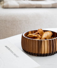 Akazie Stripe M Bowl – Ø19 cm