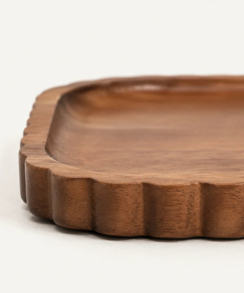 Akazie Wave Platte 39 x 25 cm