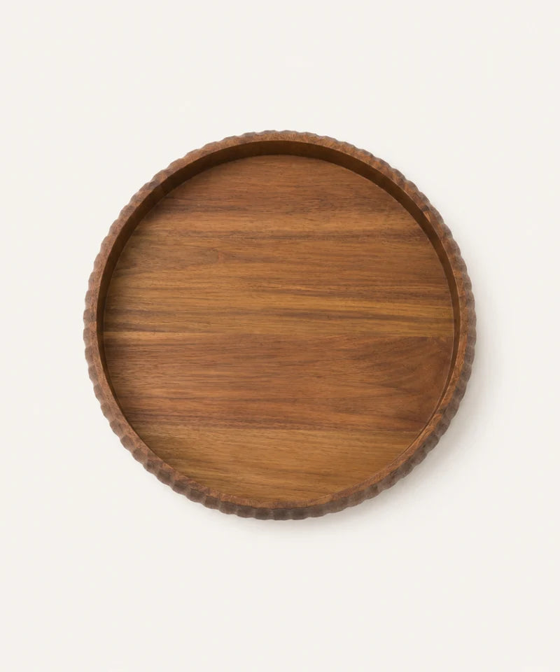 Akazie Stripe Tray Ø30 cm