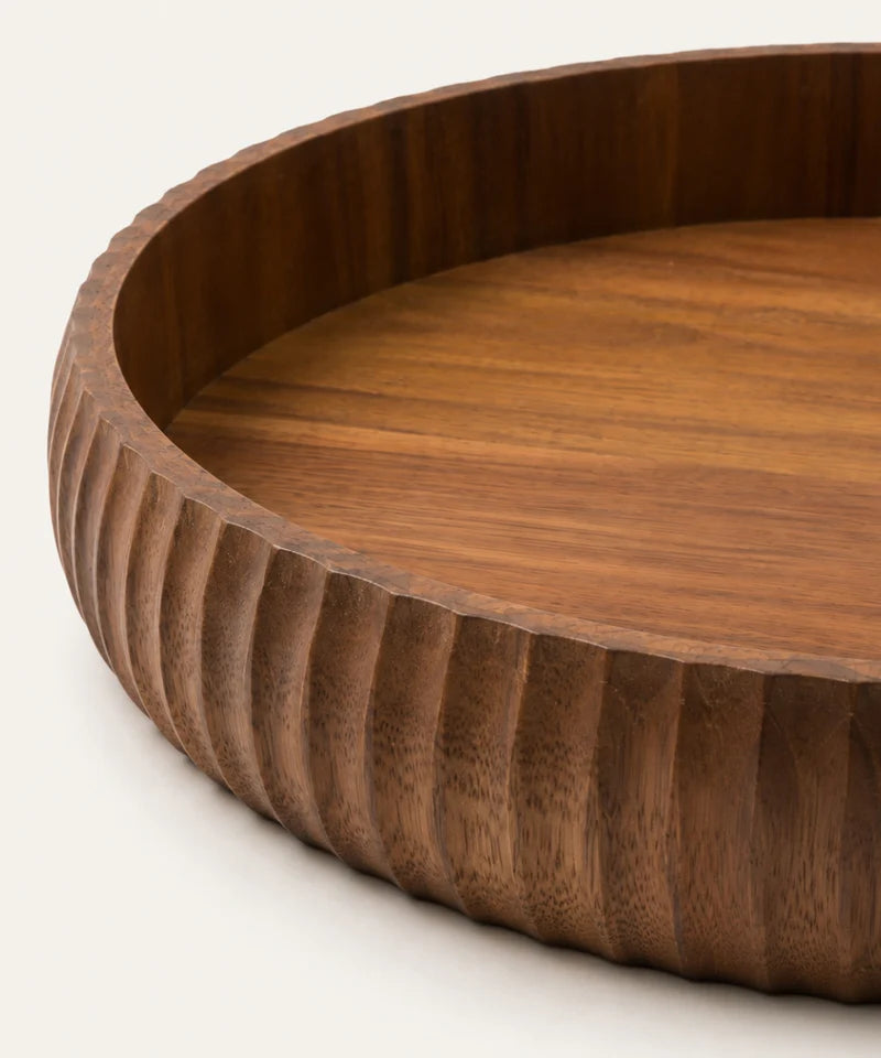 Akazie Stripe Tray Ø30 cm