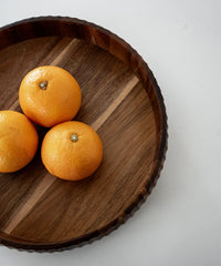 Akazie Stripe Tray Ø30 cm