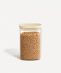 Vorratsglas Beige Kare 1000 ml
