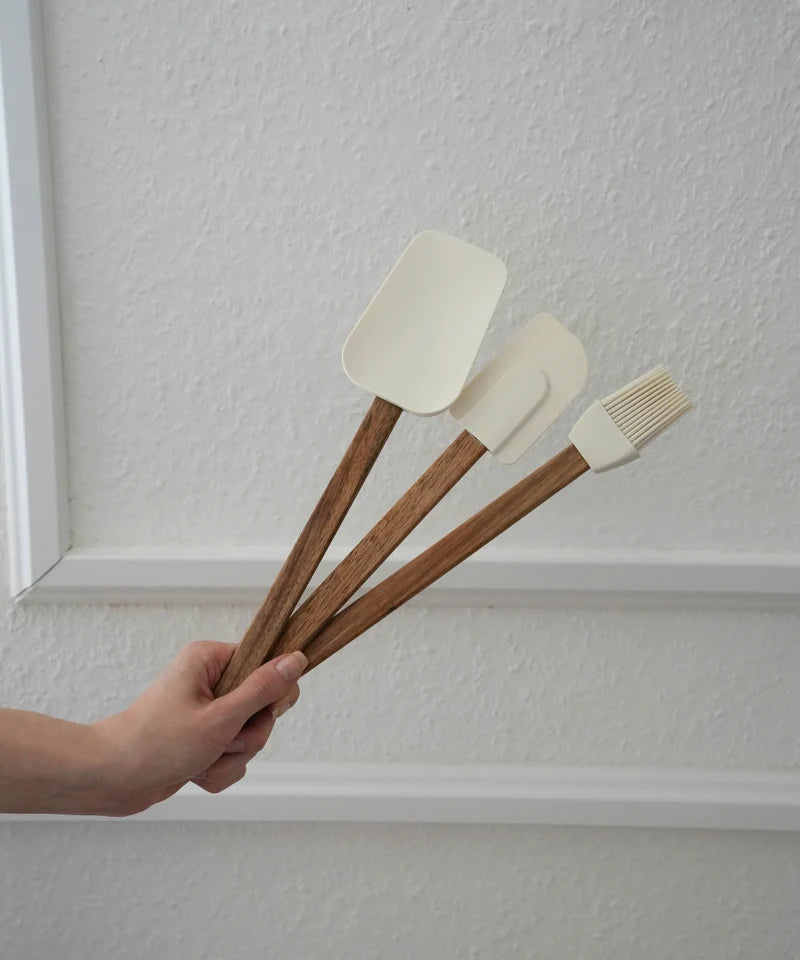 Akazie Küchenutensilien Set 3 Tlg