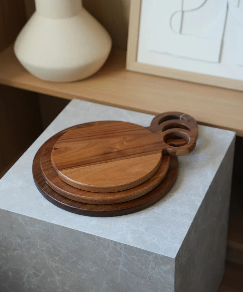 Akazie Platte Rund 35 cm