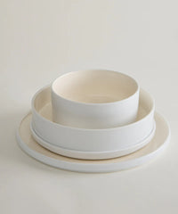 Noa Beige White 24 - teiliges Geschirrset